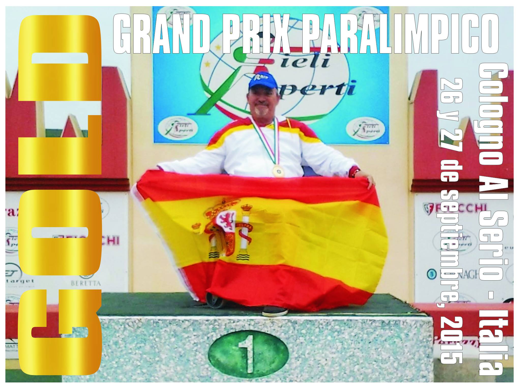 El tirador Espa&ntilde;ol Andr&eacute;s Fern&aacute;ndez Gimeno se cuelga el Oro en el Gran Prix Internacional Paral&iacute;mpico de Foso Ol&iacute;mpico  celebrado en la localidad Italiana de Cologno al Serio.